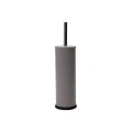 TOILET BRUSH CLASSIC METALLIC WITH PLASTIC CONTAINER 23cm MATTE TAUPE
