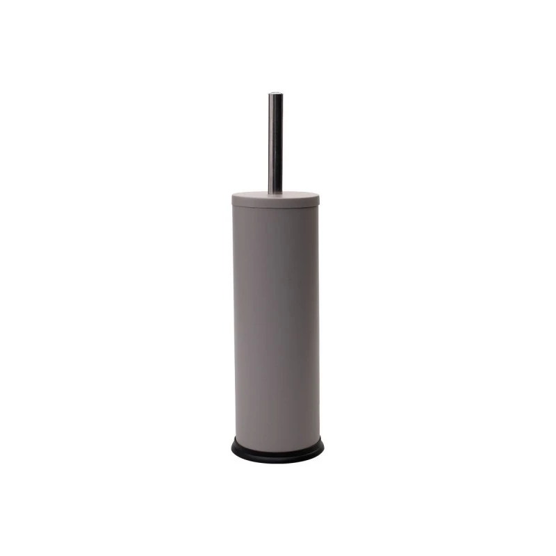TOILET BRUSH CLASSIC METALLIC WITH PLASTIC CONTAINER 23cm MATTE TAUPE