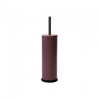TOILET BRUSH CLASSIC METALLIC WITH PLASTIC CONTAINER 23cm PUCE