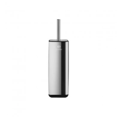 TOILET BRUSH CUBIC STAINLESS STEEL WITH PLASTIC CONTAINER 25cm INOX
