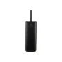 TOILET BRUSH CUBIC METALLIC WITH PLASTIC CONTAINER 25cm BLACK