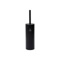 TOILET BRUSH DITA STAINLESS STEEL WITH PLASTIC CONTAINER 23cm MATTE BLACK