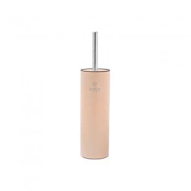 TOILET BRUSH DITA STAINLESS STEEL WITH PLASTIC CONTAINER 23cm MATTE BEIGE