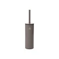 TOILET BRUSH DITA STAINLESS STEEL WITH PLASTIC CONTAINER 23cm MATTE TAUPE