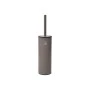 TOILET BRUSH DITA STAINLESS STEEL WITH PLASTIC CONTAINER 23cm MATTE TAUPE