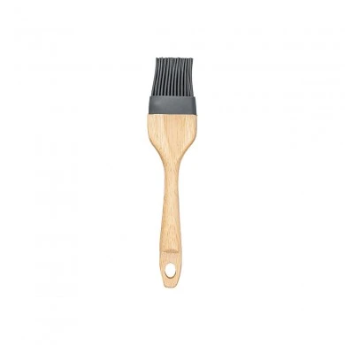 BASTING BRUSH SILICONE 22x5cm WITH WOODEN HANDLE