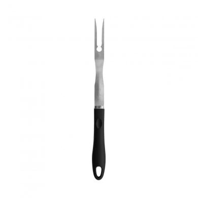 BARBEQUE GRILLING FORK STAINLESS STEEL 44cm WITH ERGONOMIC HANDLE