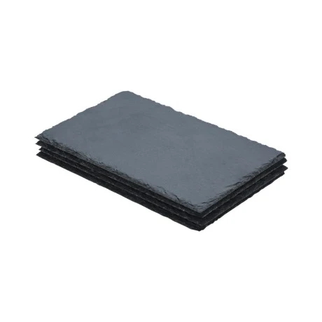 SERVING PLATE SLATE 22x14cm SET OF 4 pcs.