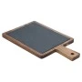 SERVING PLATE SLATE WITH WOODEN BASE ACACIA 35x20cm