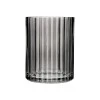 TOOTHBRUSH HOLDER ALIVIO GLASS EMBOSSED 300ml 7.8x10cm BLACK
