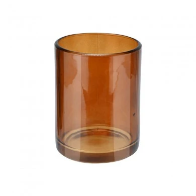 TOOTHBRUSH HOLDER AMBER GLASS