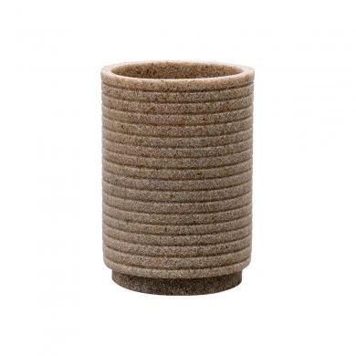 TOOTHBRUSH HOLDER BEIGE POLYRESIN BEIGE