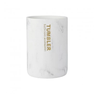 TOOTHBRUSH HOLDER MARBLE POLYRESIN
