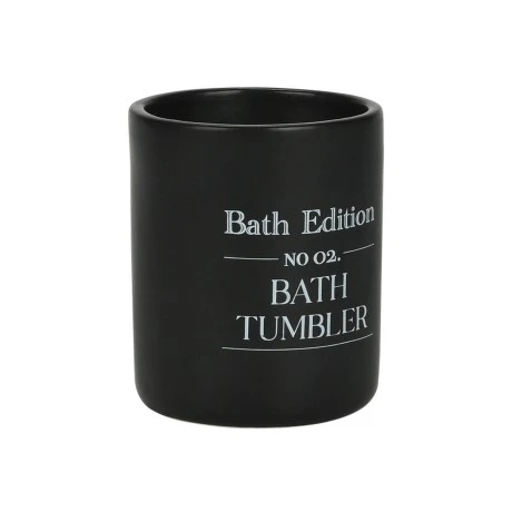 TOOTHBRUSH HOLDER MYST STONEWARE BLACK