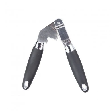 GARLIC PRESS STAINLESS STEEL 19cm WITH ERGONOMIC SILICONE HANDLE