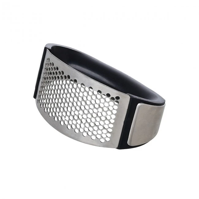 GARLIC PLESS STAINLESS STEEL WITH ERGONOMIC SILICONE HANDLE