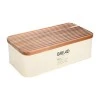 BREAD BOX ALLURE METALLIC 42X23X13cm IVORY