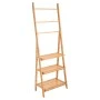 FLOOR STORAGE SHELF BAMBOO ESSENTIALS 3 TIERS NATURAL COLOR
