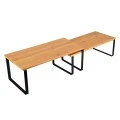 COUNTERTOP ORGANIZER RACK BAMBOO ESSENTIALS 2PCS