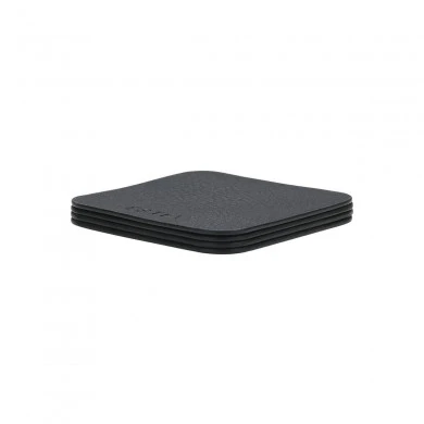 COVERS ALLURE PVC 10X10CM BLACK SET OF 4 PCS.