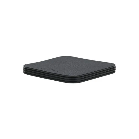 ESTIA ΣΟΥΒΕΡ ALLURE PVC 10x10cm ΜΑΥΡΟ  ΣΕΤ 4 ΤΕΜ.