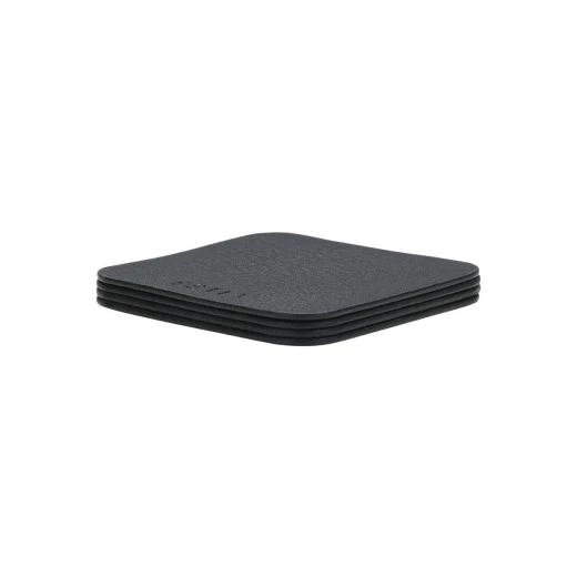 ESTIA ΣΟΥΒΕΡ ALLURE PVC 10x10cm ΜΑΥΡΟ  ΣΕΤ 4 ΤΕΜ.
