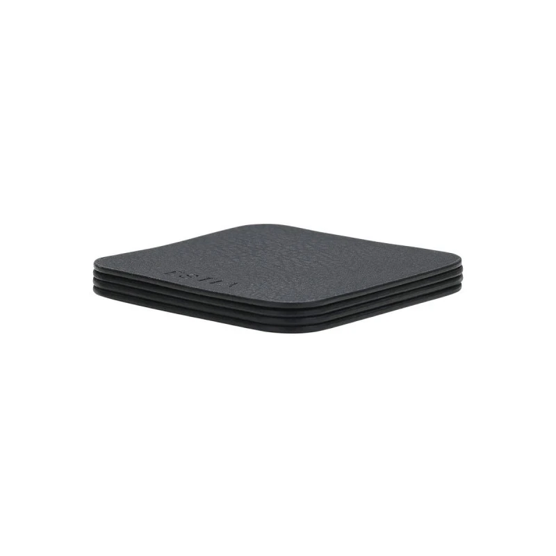 COVERS ALLURE PVC 10X10CM BLACK SET OF 4 PCS.