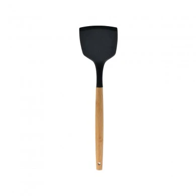 SPATULA BAMBOO ESSENTIALS SILICONE BLACK