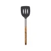SLOTTED TURNER STONE PBT 35cm WITH WOODEN HANDLE