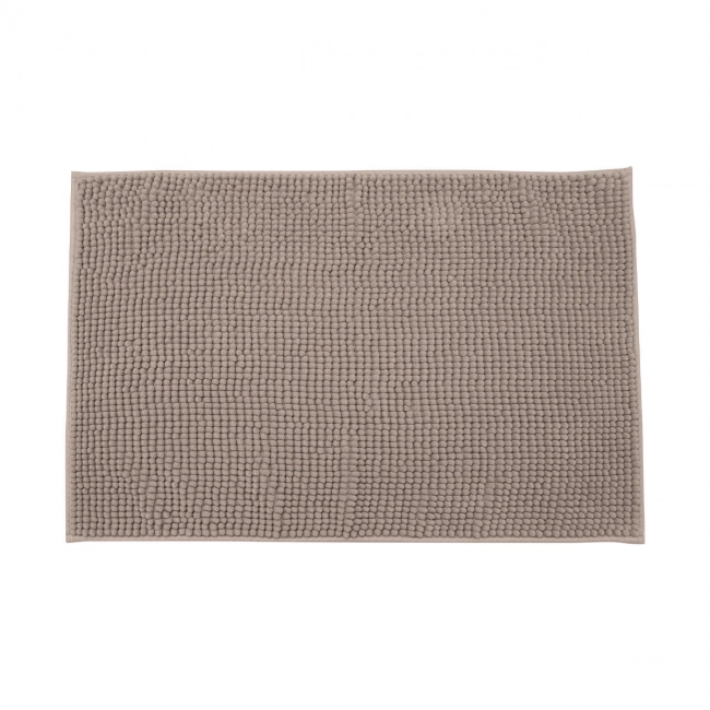 ESTIA ΤΑΠΕΤΟ ΜΠΑΝΙΟΥ BEADS 80x50cm ΠΟΛΥΕΣΤΕΡΑ ΚΑΦΕ