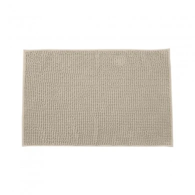 BATHROOM MAT BEADS 80x50cm POLYESTER TAUPE