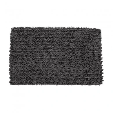 BATHROOM MAT SHAGGY 80x50cm POLYESTER CHARCOAL
