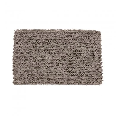 BATHROOM MAT SHAGGY 80x50cm POLYESTER BROWN