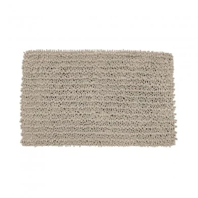BATHROOM MAT SHAGGY 80x50cm POLYESTER TAUPE