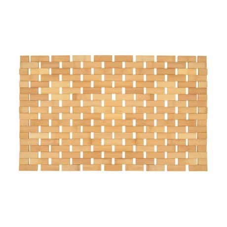 BATHROOM MAT BAMBOO ESSENTIALS NON-SLIP 38x60cm