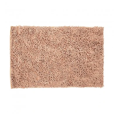 BATHROOM MAT VELVET NON-SLIP 80x50cm BEIGE