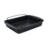 BAKING PAN MAGMA NON-STICK CARBON STEEL RECTANGULAR 45.5x37x7cm 6lt WITH GRILL RACK