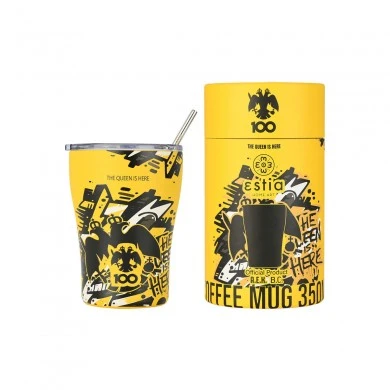 INSULATED COFFEE MUG AEK BC EDITION THE QUEEN IS HERE 350ml