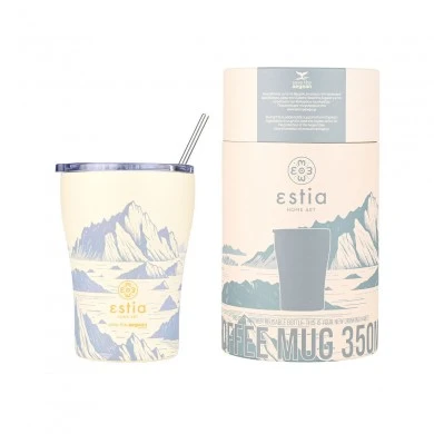 INSULATED COFFEE MUG SAVE THE AEGEAN 350ml ALPINE ESSENCE