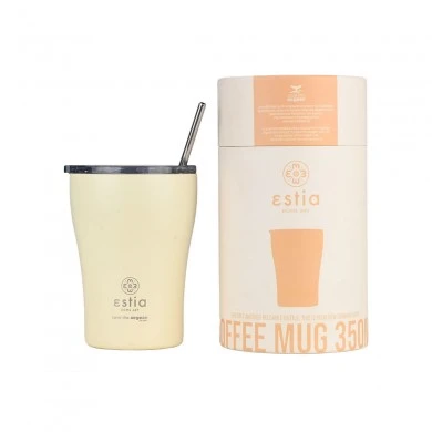 INSULATED COFFEE MUG SAVE THE AEGEAN 350ml LILY WHITE