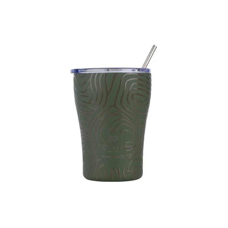 ESTIA ΘΕΡΜΟΣ COFFEE MUG SAVE THE AEGEAN 350ml OLIVE FLOW
