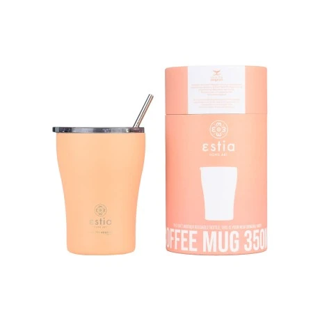 ESTIA ΘΕΡΜΟΣ COFFEE MUG SAVE THE AEGEAN 350ml PEACH FUZZ