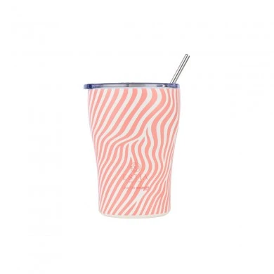 INSULATED COFFEE MUG SAVE THE AEGEAN 350ml SOFT RIPPLE