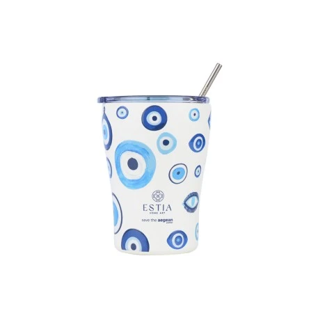 ESTIA ΘΕΡΜΟΣ COFFEE MUG SAVE THE AEGEAN 350ml SPIRIT OF LUCK