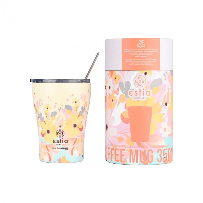 INSULATED COFFEE MUG SAVE THE AEGEAN 350ml SPRING SONATA