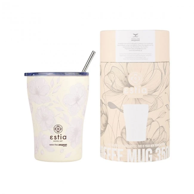 INSULATED COFFEE MUG SAVE THE AEGEAN 350ml TERRA  SERENITY