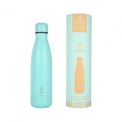 INSULATED BOTTLE FLASK LITE SAVE THE AEGEAN 500ml BERMUDA GREEN