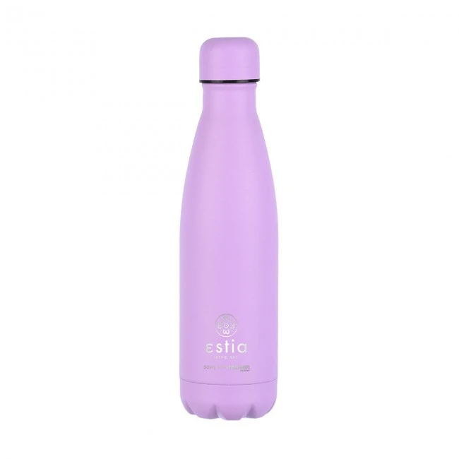 INSULATED BOTTLE FLASK LITE SAVE THE AEGEAN 500ml LAVENDER PURPLE