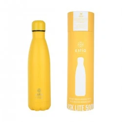 INSULATED BOTTLE FLASK LITE SAVE THE AEGEAN 500ml PINEAPPLE YELLOW