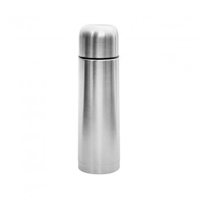 THERMOS FLASK WITH PUSH BUTTON VALVE STAINLESS STEEL 0.75lt
